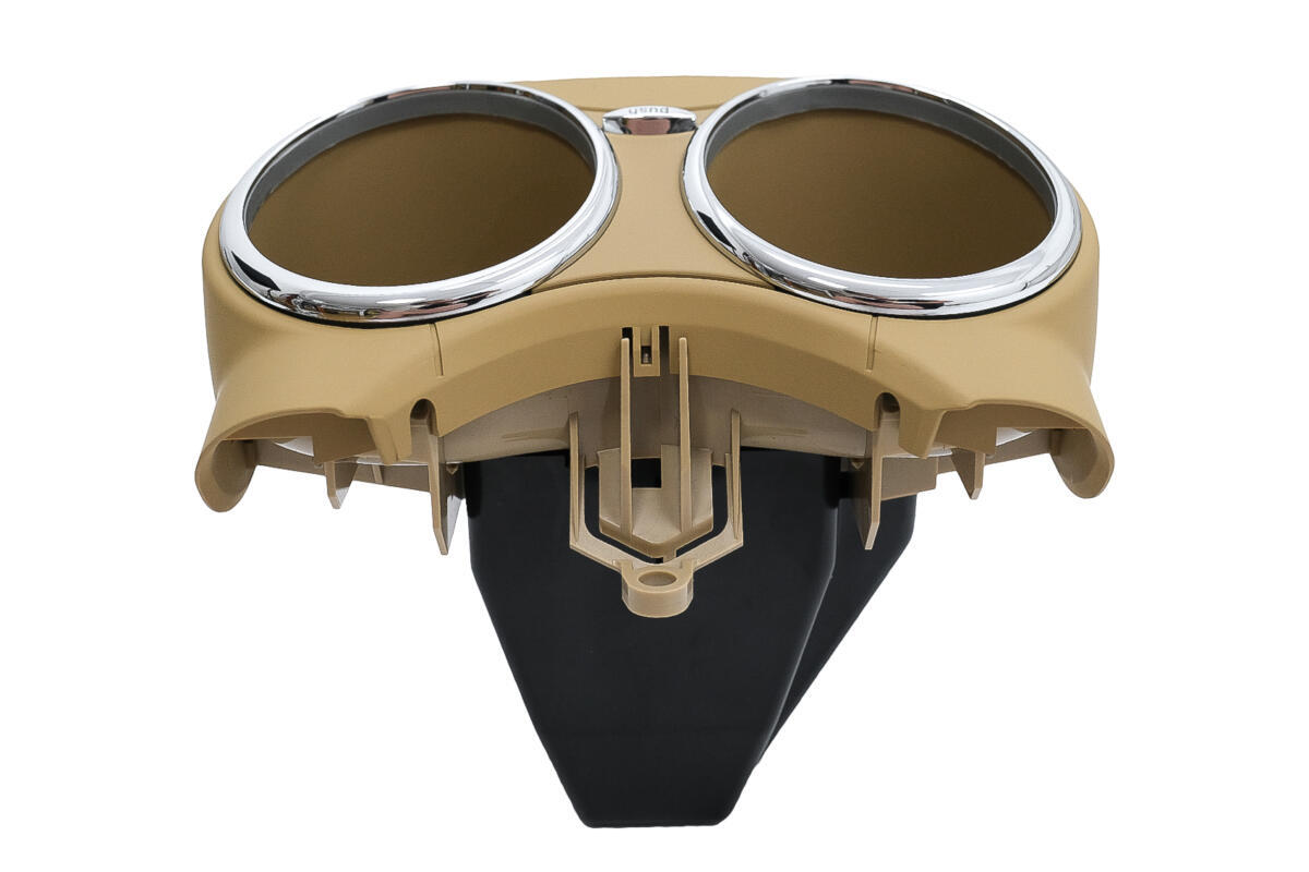 Front dobbelt kopholder egnet til Mercedes CLS C219 W219 (2003-2010) beige - Billede 3