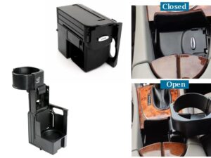 Center Console Kopholder egnet til Mercedes Benz CLS W219 (2003-2010) E-Class W211 S211 (2002-2009) Sort