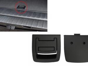 Indvendig bagagerumsbundsmåtte med håndtag i sort, egnet til BMW 5-serie E61 (2003-2010), X5 E70 (2007-2013), X6 E71 E72 (2008-2015)