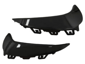 Bageste kofanger aero flaps flics side finner egnet til Mercedes GLA SUV H247 (2020-nu) Sport Line i klaversort.