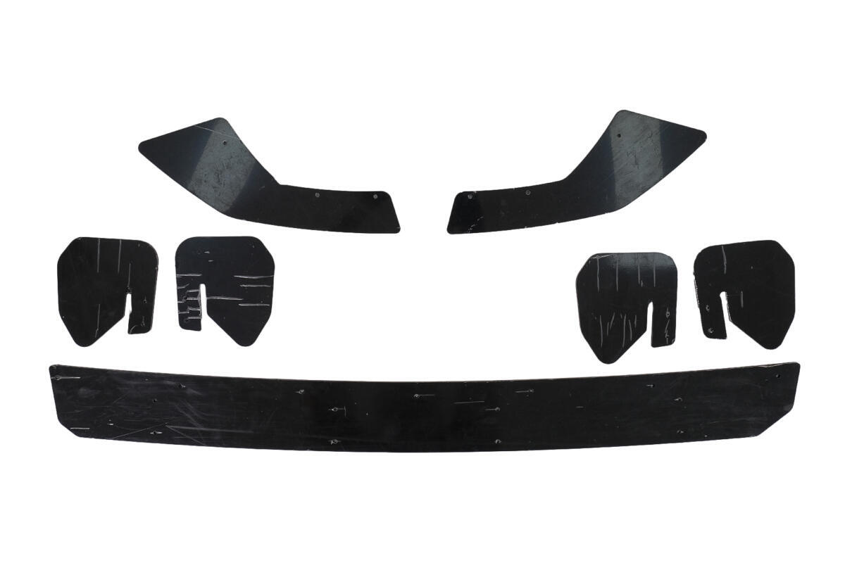 Bageste kofangerudvidelse splitter til diffuser, egnet til VW Golf 8 Hatchback Mk8/MQB (2020-og frem) - Billede 2