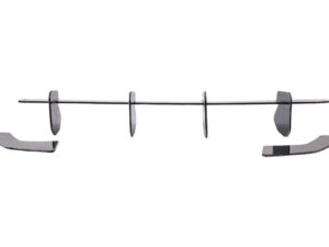 Bageste kofangerudvidelse splitter til diffuser, egnet til VW Golf 8 Hatchback Mk8/MQB (2020-og frem)