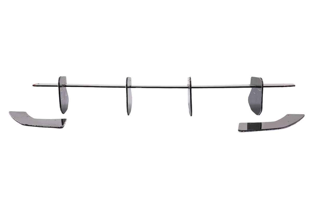 Bageste kofangerudvidelse splitter til diffuser, egnet til VW Golf 8 Hatchback Mk8/MQB (2020-og frem)