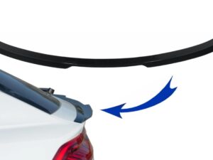 Bagagerumsspoiler egnet til Audi Q8 SUV (2018-nu) Sport Design i Piano Black
