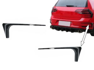Bageste kofanger splittere finner tågeforlygter trims egnet til VW Golf 7.5 (2017-2019)