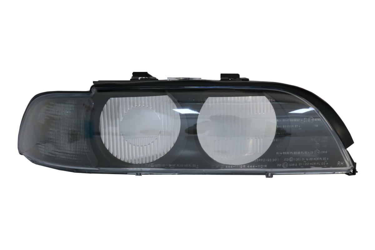 Forlygteglas højre side røggrå egnet til BMW 5 Serie E39 (1995-2000)