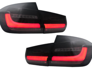 LED BAR baglygter velegnede til BMW 3 Series F30 Pre LCI & LCI (2011-2019) Sort røg med dynamisk sekventiel blinklys.