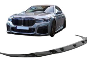 Frontspoilerlæbe til BMW 7 Serie G11 G12 LCI M Sport (02.2019-nu) i piano sort.