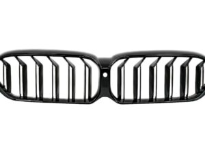 Central nyregrill egnet til BMW 5 Series G30 G31 LCI (07.2020-2023) Dobbelt stribe design i piano sort
