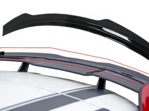 Lip Extension Tagspoiler egnet til Mercedes A-Class W176 (2012-2018) W177 (2018-nu) GLA SUV X156 (2014-2019) H247 (2020-nu) Piano Black Tilføjelse