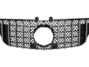 Central frontgrill egnet til Mercedes ML W164 Facelift (07.2008-2011) GT-R Panamericana design sort krom