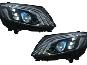 Fuldt LED-forlygter egnet til Mercedes C-Klasse W205 S205 (2014-2020) LHD W222 design