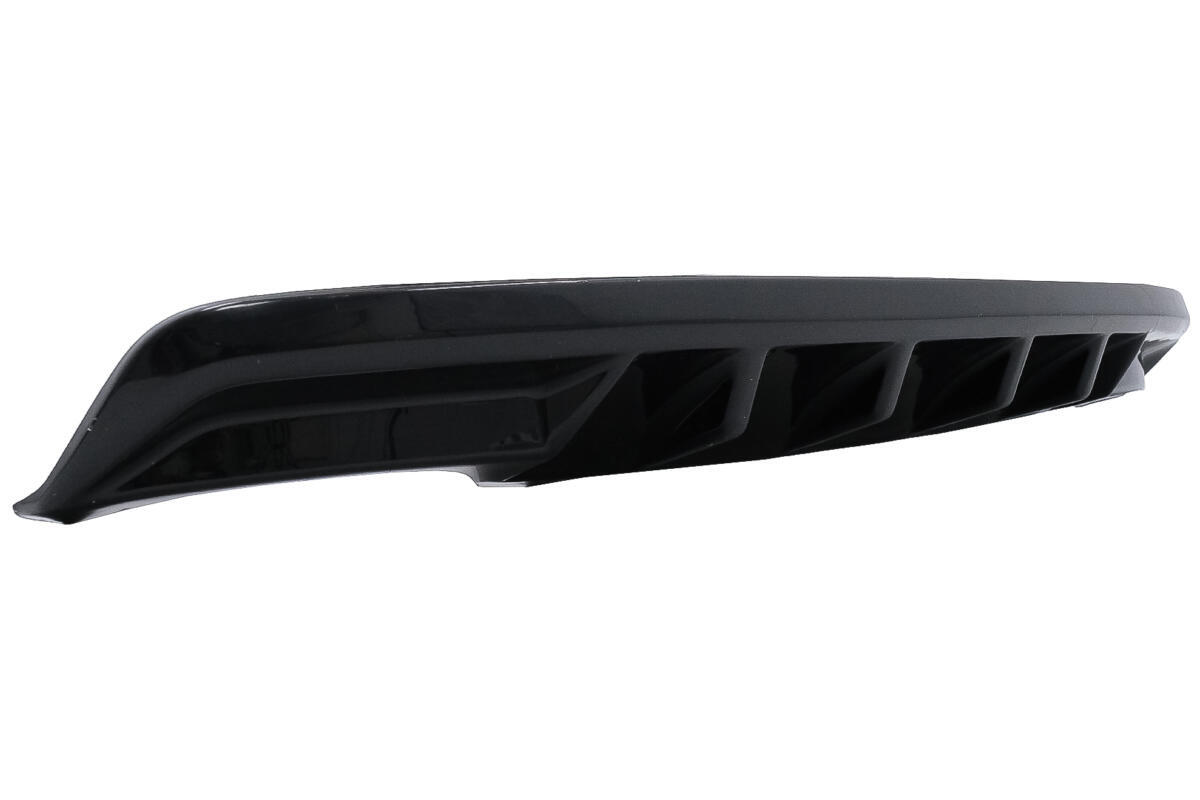 Bageste kofanger valance luftdiffuser egnet til Skoda Octavia III 5E Sedan Wagon (2013-2019) i piano sort. - Billede 2