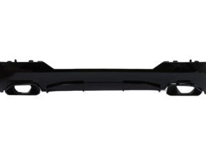 Bageste kofanger valance diffuser med udstødningsrør, der passer til BMW 4 Series G22 G23 M Sport (2020-og frem) M440i design sort