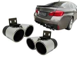 Udstødningsdæmper Tips velegnet til BMW 5 Series F10 F11 (2011-2017) M5 LCI Design i Krom