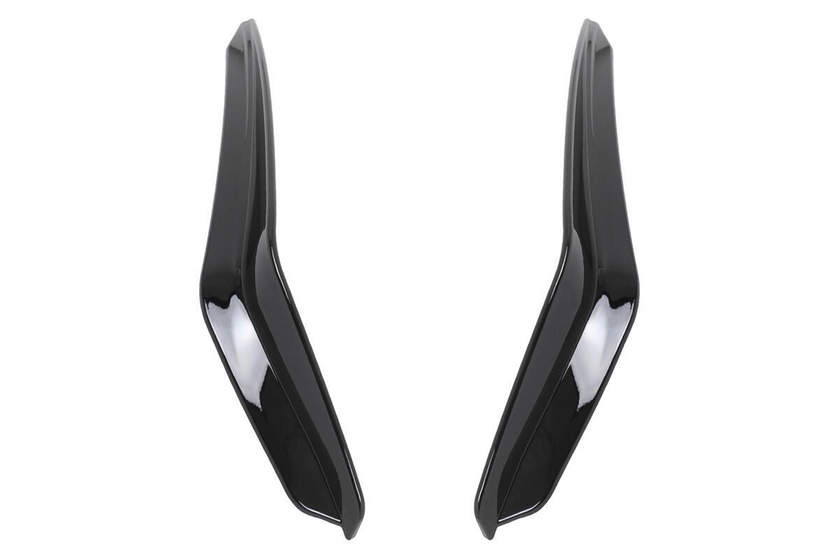 Frontskørtsidevinger flapper egnet til VW Golf 8 Mk8 MQB GTI / R-Line (2020-og frem) Klaver sort - Billede 2