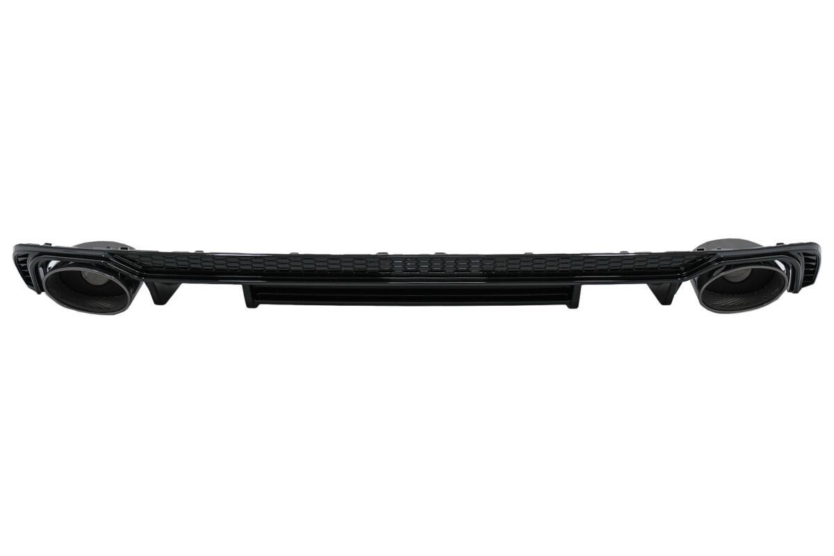 Bageste kofanger valance diffuser udstødningsmuffler tips egnet til Audi A4 B9 8W (2016-2018) Sedan Avant til S Line kofanger - Billede 2