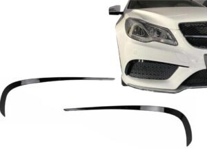 Frontskørtsflaps sidefinner tilpasset Mercedes E-Class C207 Coupe A207 Cabriolet Facelift Sport Line (2013-2017)