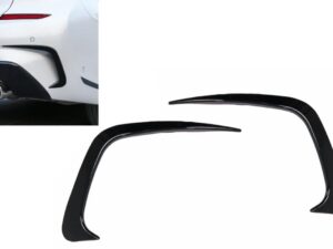 Bageste kofangerflapper sidefinne flics egnet til BMW 3 Series G20 G21 G28 M-Sport (2018-nu) i piano sort.