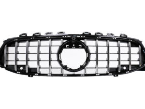 Frontgrill egnet til Mercedes CLA X118 C118 (2019-05.2023) med kromstriber i GT-R Panamericana design