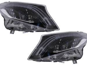 Fuldt LED-forlygter egnet til Mercedes V-Class W447 (2016-2020) Sorte