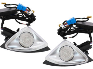 Frontdør LED 4D rotary tweeters 3/64 farver, der passer til Mercedes C-Class W205 Facelift (2018-2020)