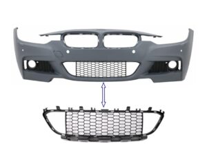 Frontskørts central nederste grill egnet til BMW 3-serie F30 F31 M-Tech (2011-2019)