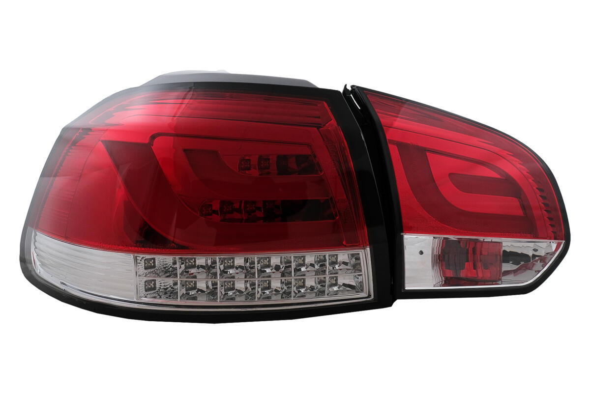 LED baglygter velegnet til VW Golf 6 VI (2008-2013) Rød Klar - Billede 3