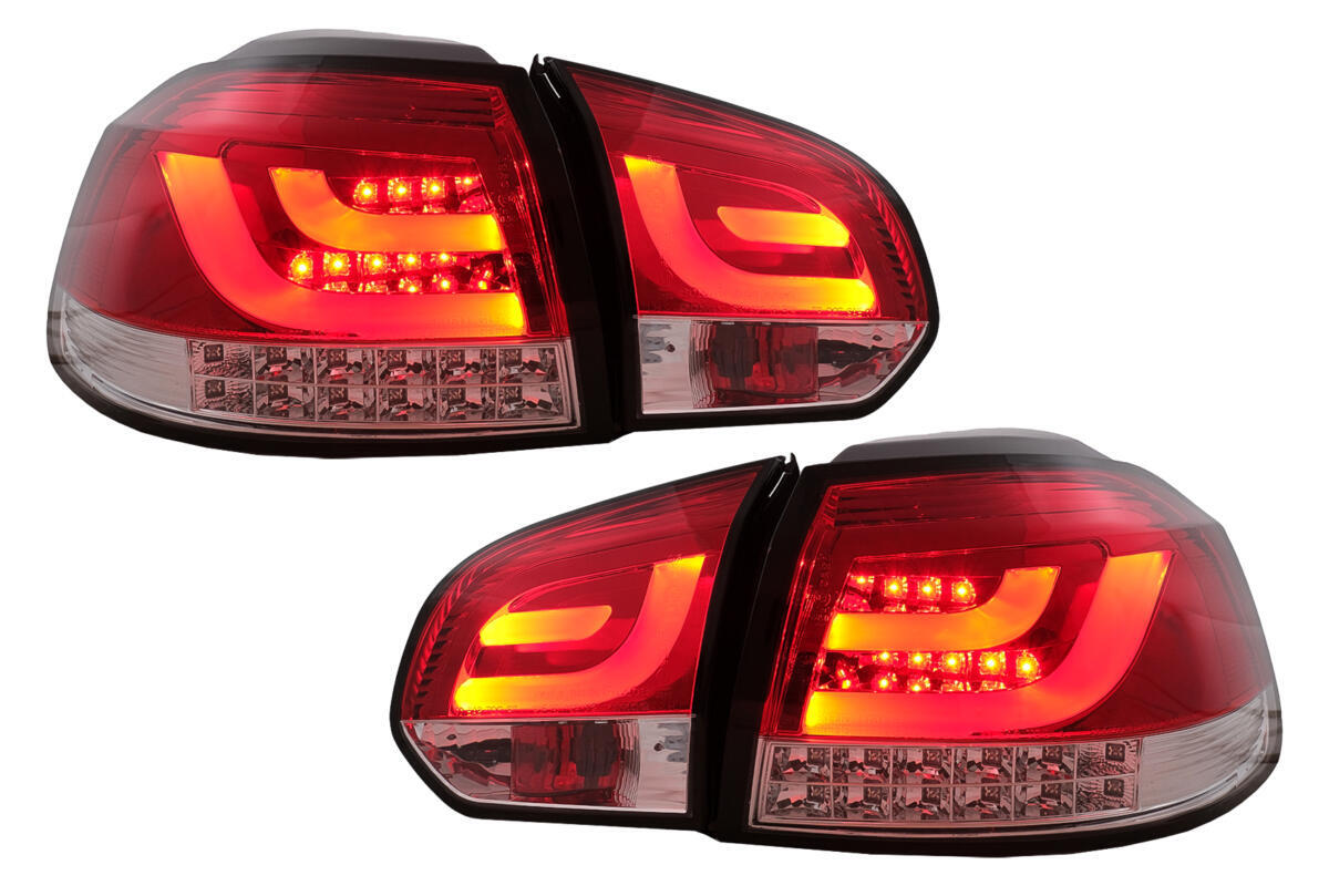 LED baglygter velegnet til VW Golf 6 VI (2008-2013) Rød Klar
