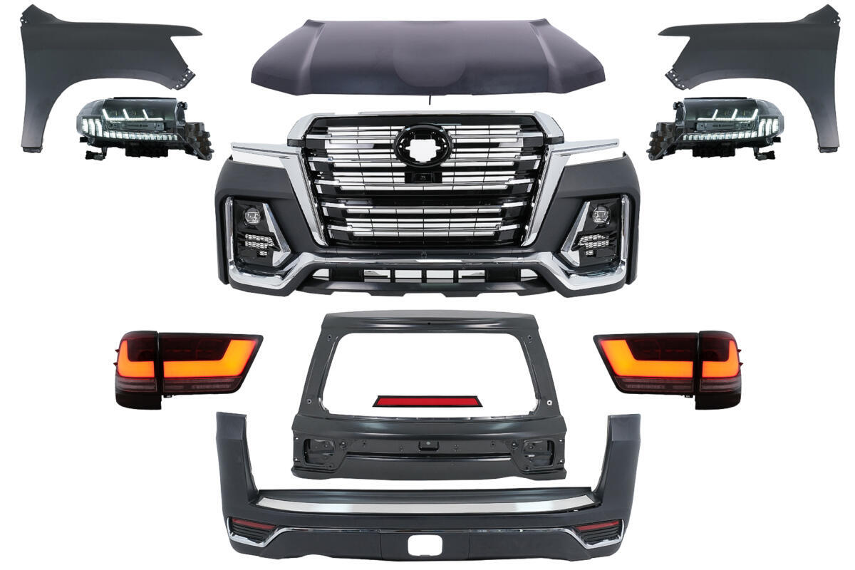 Konverteringsbodykit velegnet til Toyota Land Cruiser FJ200 Retrofit montering (2008-2015) til 2022 design.