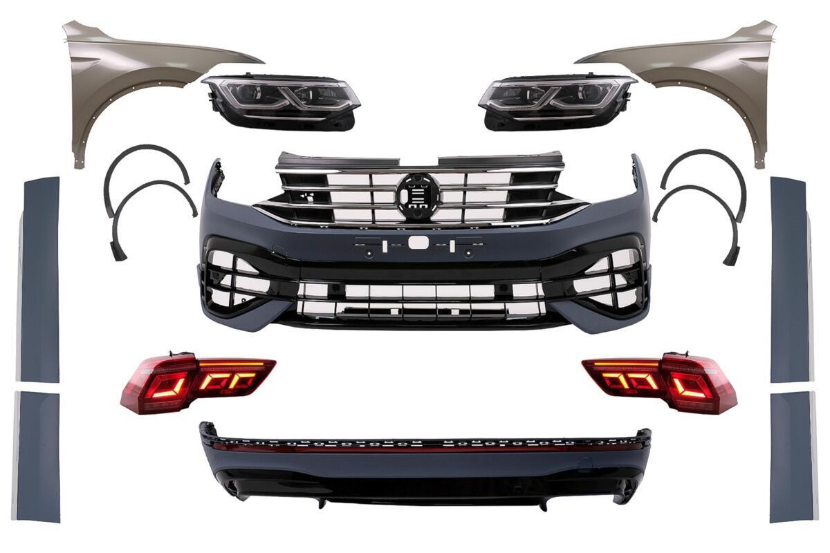 Body Kit egnet til VW Tiguan II Mk2 AD BW (2016-2019) konvertering til 2021 R Design