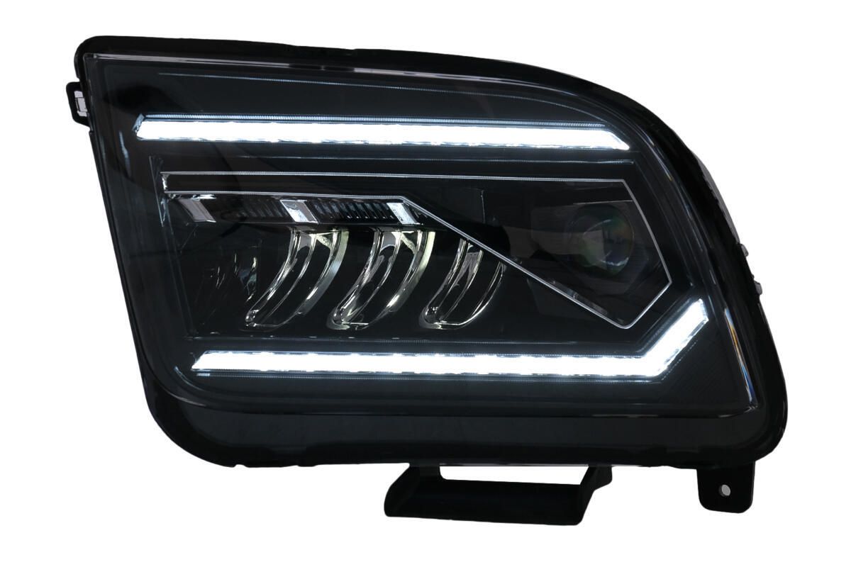 LED-forlygter velegnet til Ford Mustang V Pre-Facelift (2005-2009) Sorte dynamiske sekventielle blinklys - Billede 2