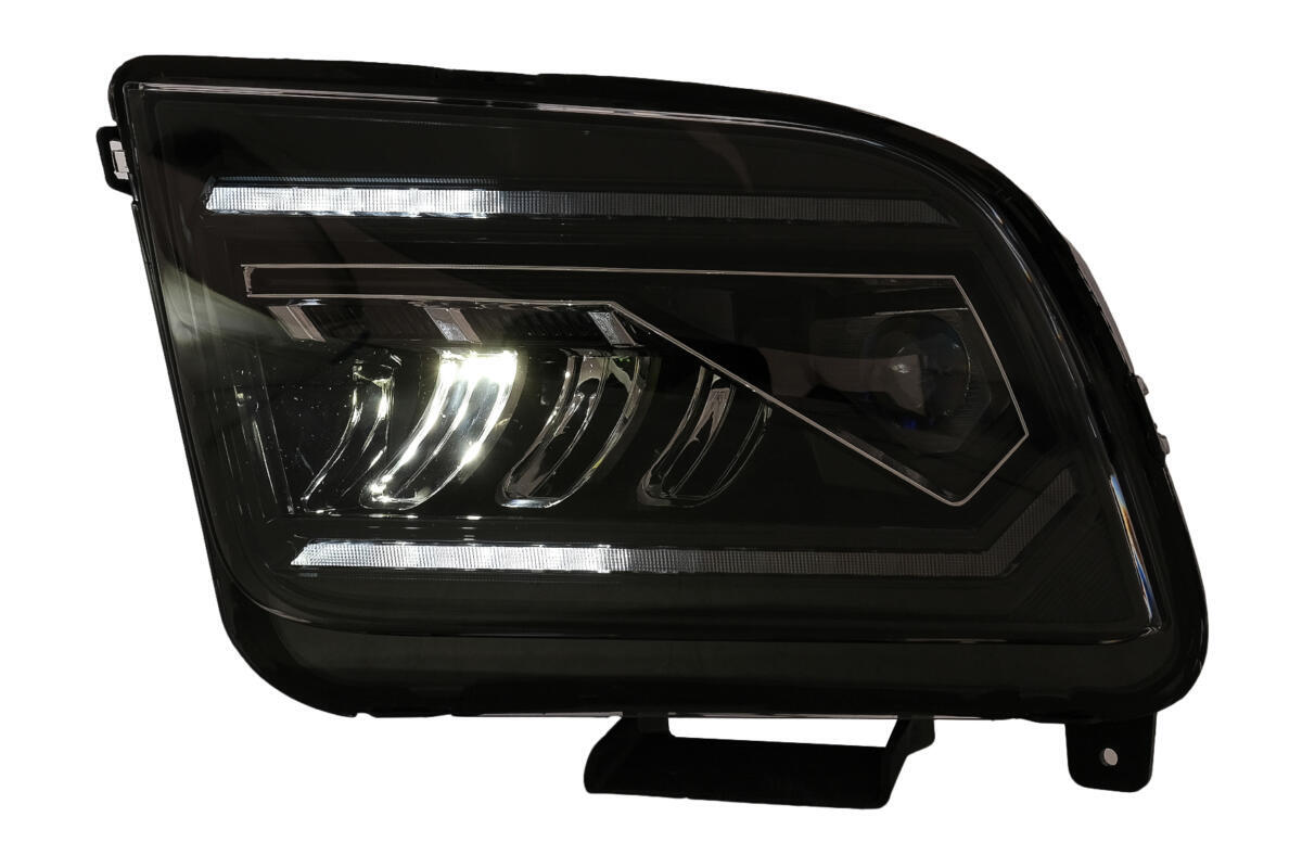 LED-forlygter velegnet til Ford Mustang V Pre-Facelift (2005-2009) Sorte dynamiske sekventielle blinklys - Billede 3