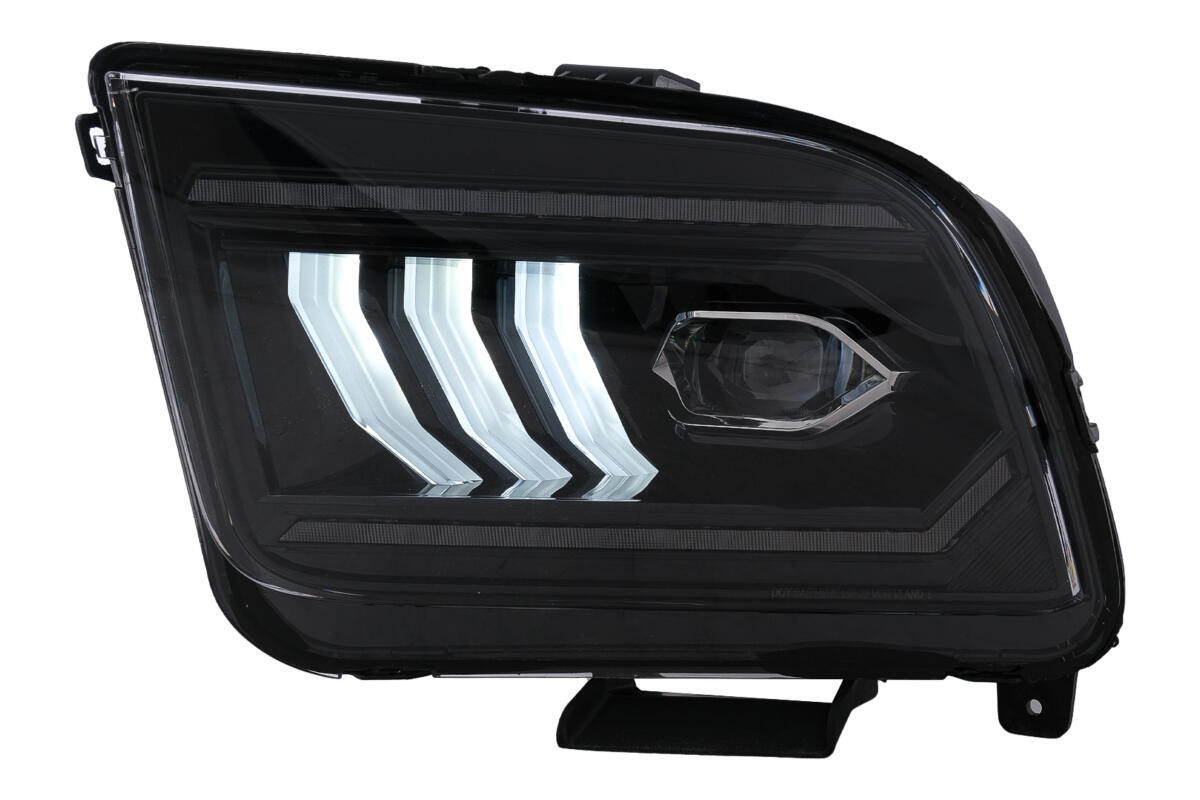 LED-forlygter velegnet til Ford Mustang V Pre-Facelift (2005-2009) Sorte dynamiske sekventielle blinklys - Billede 2
