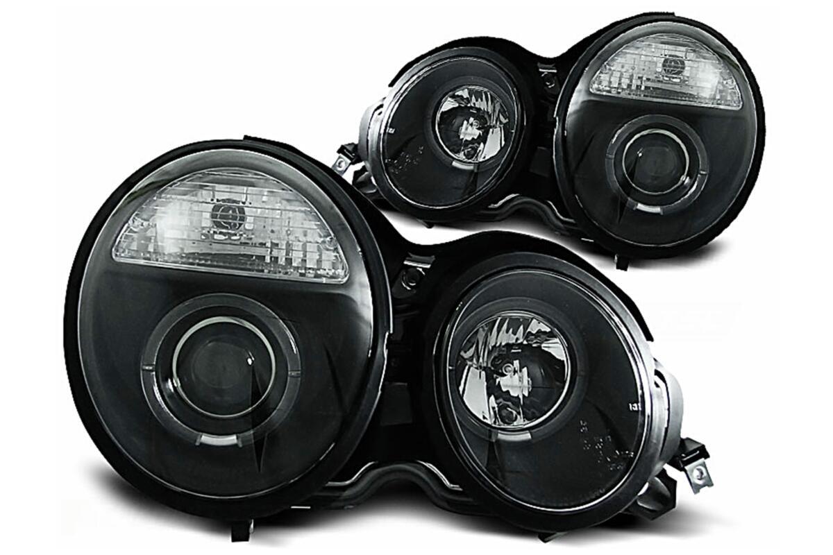 Angel Eyes forlygter til Mercedes E-Class W210 S210 (1995-05.1999) Sorte