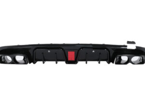 Bageste kofanger diffuser egnet til Mercedes C-Class W205 S205 (2014-2020) kun til Sport Line.
