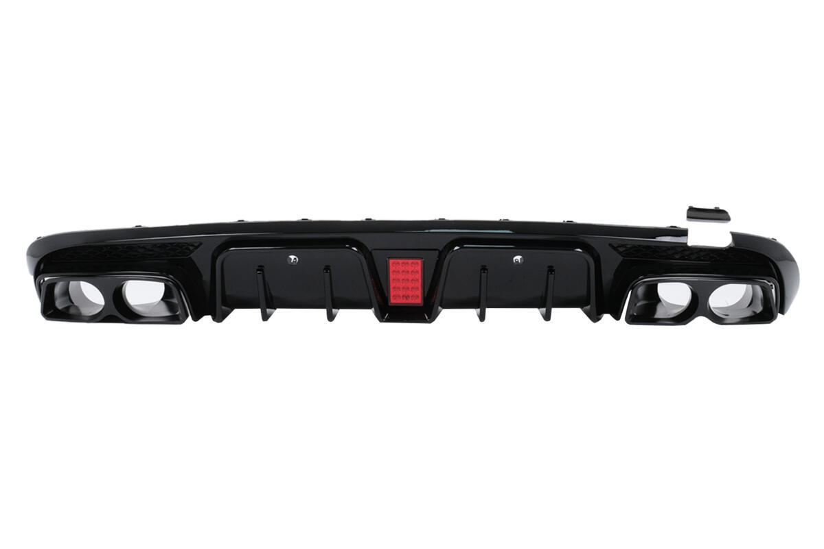 Bageste kofanger diffuser egnet til Mercedes C-Class W205 S205 (2014-2020) kun til Sport Line.