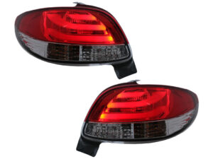 LED baglygter egnet til Peugeot 206 Hatchback 3 / 5 døre (10.1998-2004) Rød Hvid