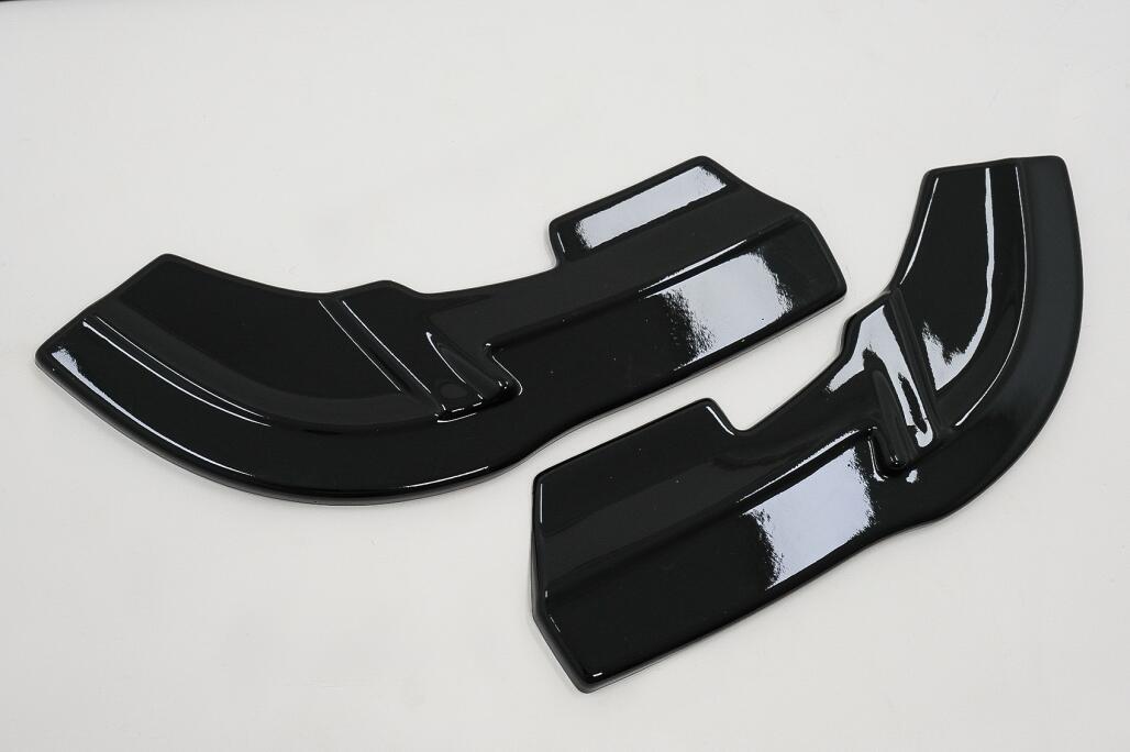 Bageste kofanger side splittere finner velegnet til Mercedes A-Klasse W176 Sport Line A45 Hatchback (2012-2018) i klaversort. - Billede 3