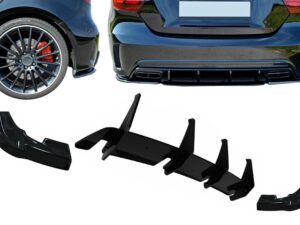 Bageste kofanger diffuser forlængelser splittere, der passer til Mercedes A-Class W176 A45 Hatchback (2015-2018)
