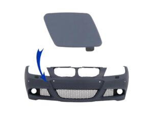 Trækøjeafdækning til frontbumper, egnet til BMW 3 Series E90 Sedan E91 Touring (2004-2011) M Tech Design