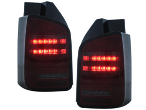 Fuldt LED baglygter velegnet til VW Transporter V T5 Facelift (2010-2015) Rød røg sekventiel