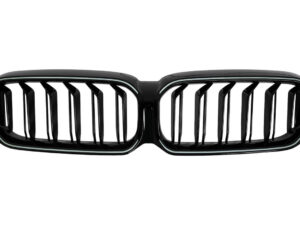 Centrale nyregriller med LED, der passer til BMW 5 Series G30 G31 LCI (07.2020-2023) Dobbelt stribe design i klaversort.