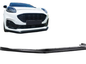 Front Bumper Lip Extension Spoiler egnet til Ford Puma (2019-nu) kun til ST i piano sort.