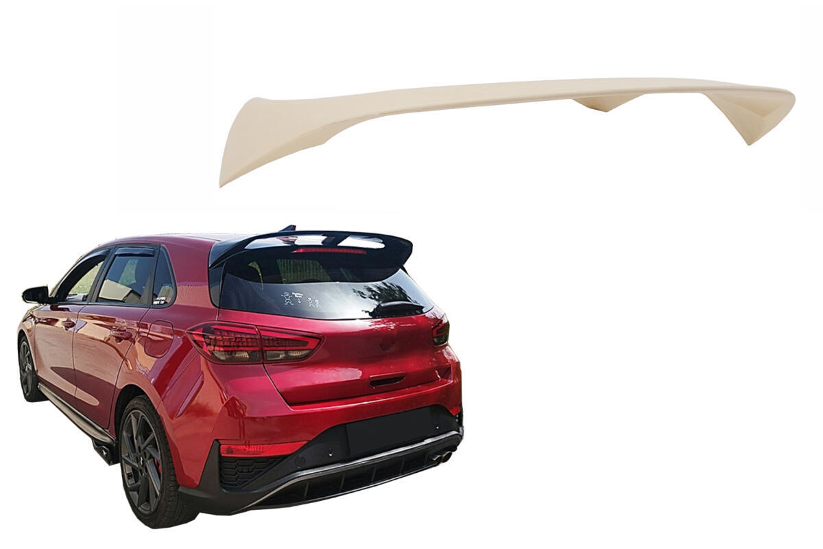 Tagspoilervinge egnet til Hyundai i30 Mk3 Hatchback (2016-og frem) Umalet
