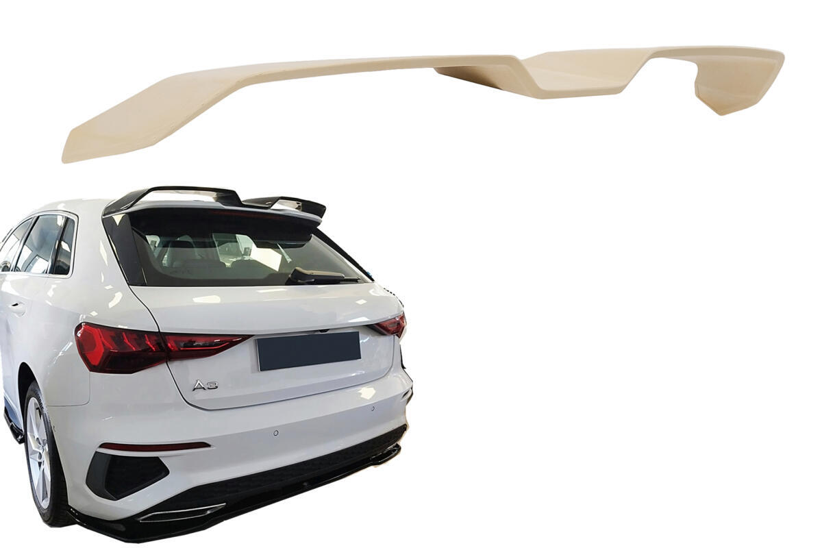 Tagspoilervinge egnet til Audi A3 8Y (2020-) Sportback, ubehandlet