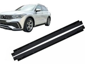 Side Skirts Forlængelser passende til VW Tiguan II Mk2 R/R Line Facelift (2020-2024) Sort