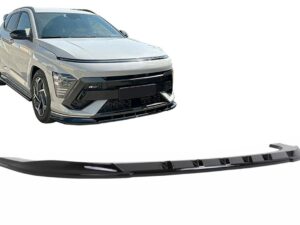 Frontspoiler til kofanger, der passer til Hyundai Kona N-Line Mk2 (2023-) i sort.