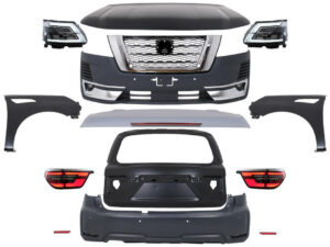 Komplet karosserikit velegnet til Nissan Patrol Y62 (2015-2019) konvertering til 2020 design.