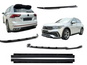 Aero Body Kit egnet til VW Tiguan II Mk2 R/ R Line Facelift (2020-2024) Sort